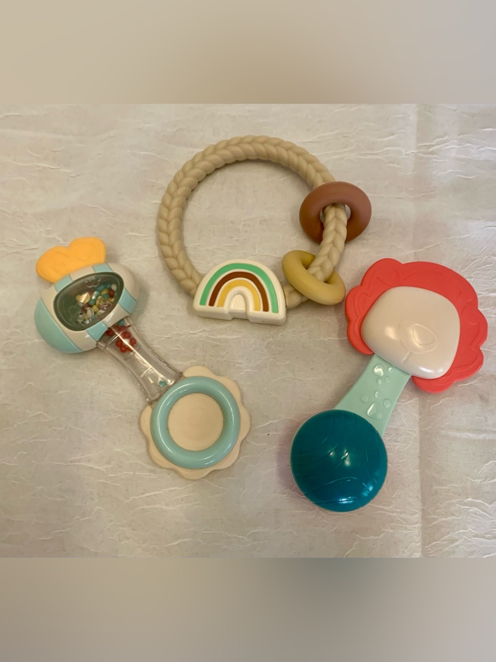 Baby Rattles with teething bites. - Interactive Sensory Toys